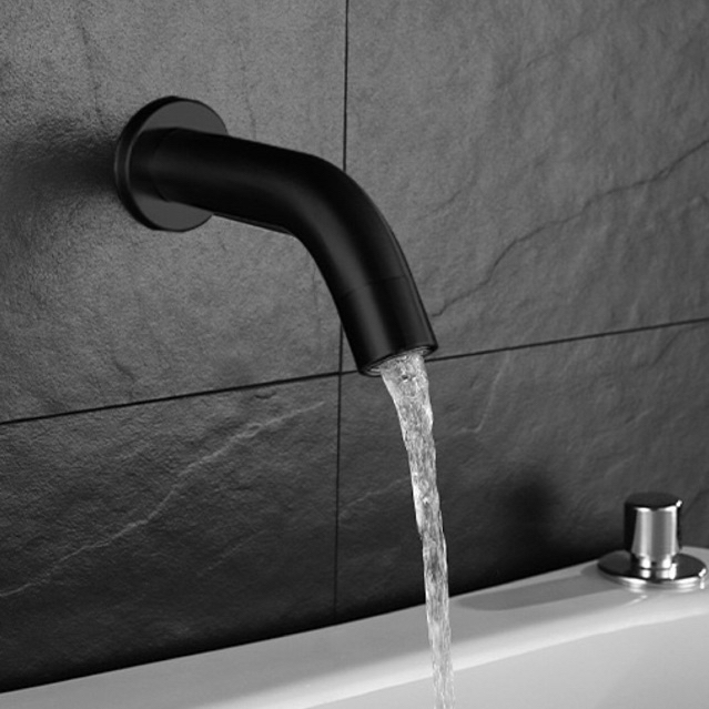 Kran TEMBOK Stainless 304 tekan ON OFF mini T17- keran air wudhu unik uniq touch tap faucet push