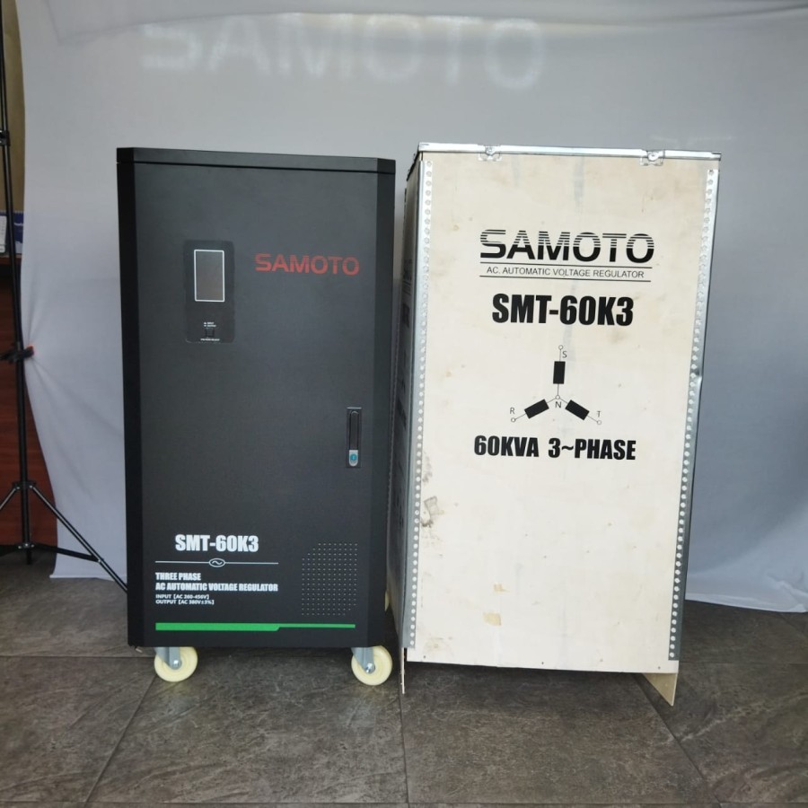 STABILIZER SAMOTO 60KVA 3 PHASE - AUTO VOLT STABILIZER SAMOTO 60000VA THREE PHASE