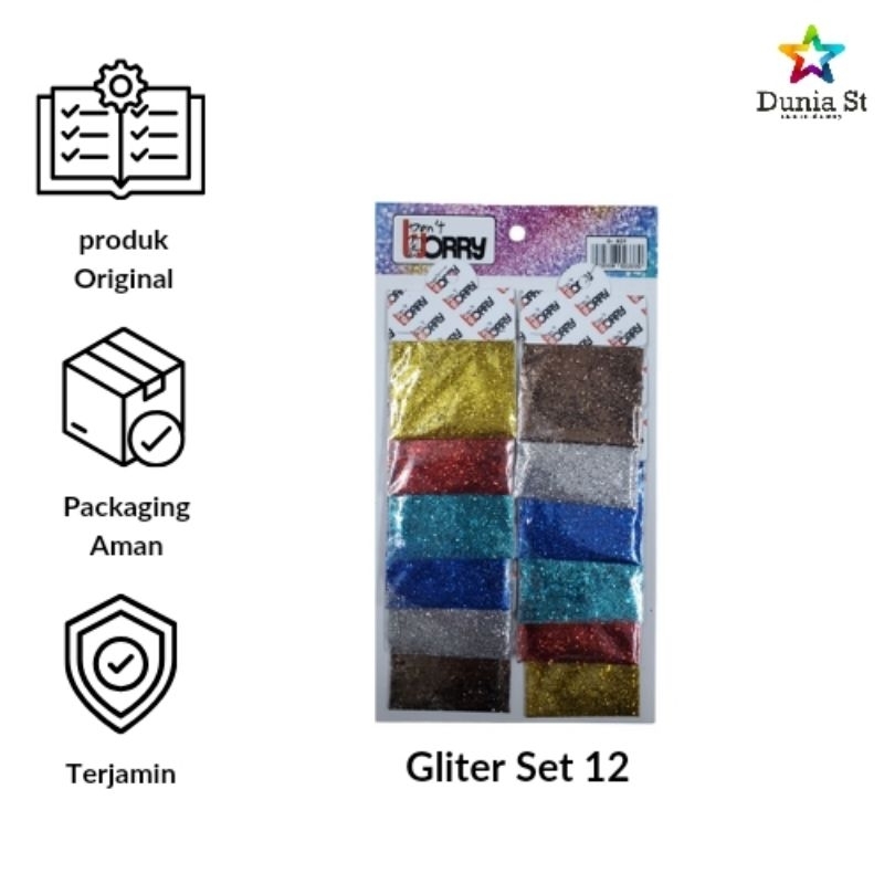 

Bubuk Gliter Halus/Gliter bubuk/Gliter Bubuk 6 Warna/Gliter set/