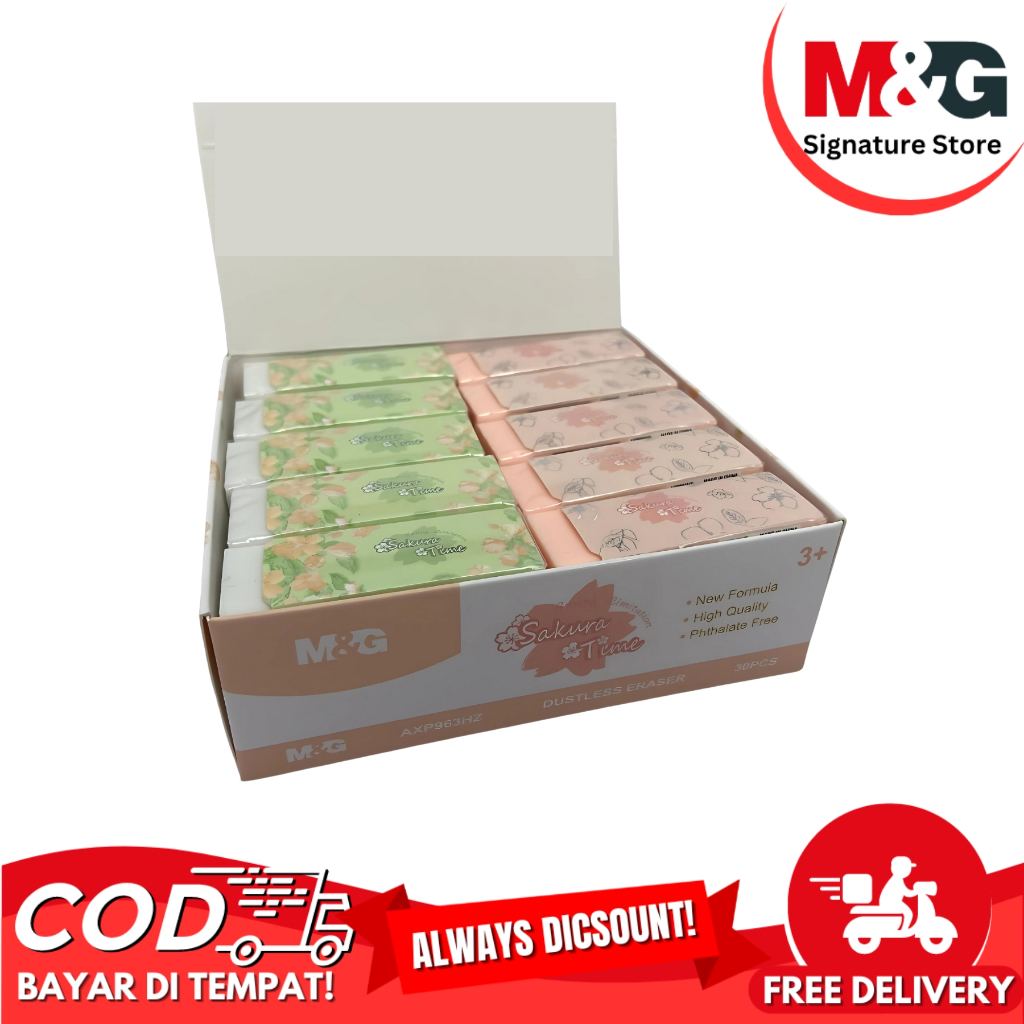 

Penghapus Bersih Eraser Medium Size Sakura Time M&G Dustless Eraser Berwarna #AXP963HZ