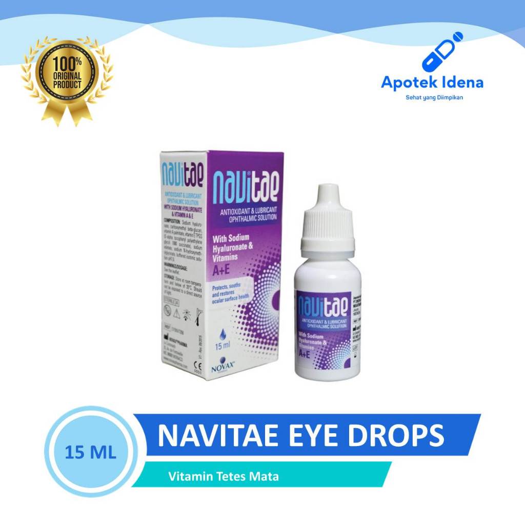 NAVITAE EYE DROPS 15ml Vitamin Tetes Mata Bervitamin A + E