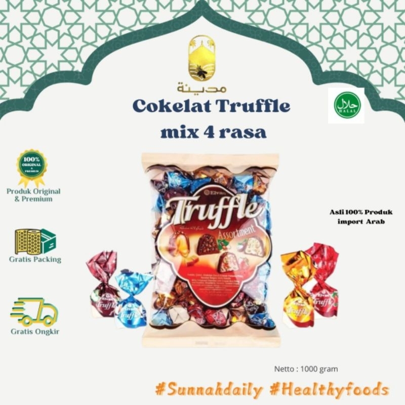 

Cokelat Truffle mix 4 rasa uk 1kg dan 400 GRAM