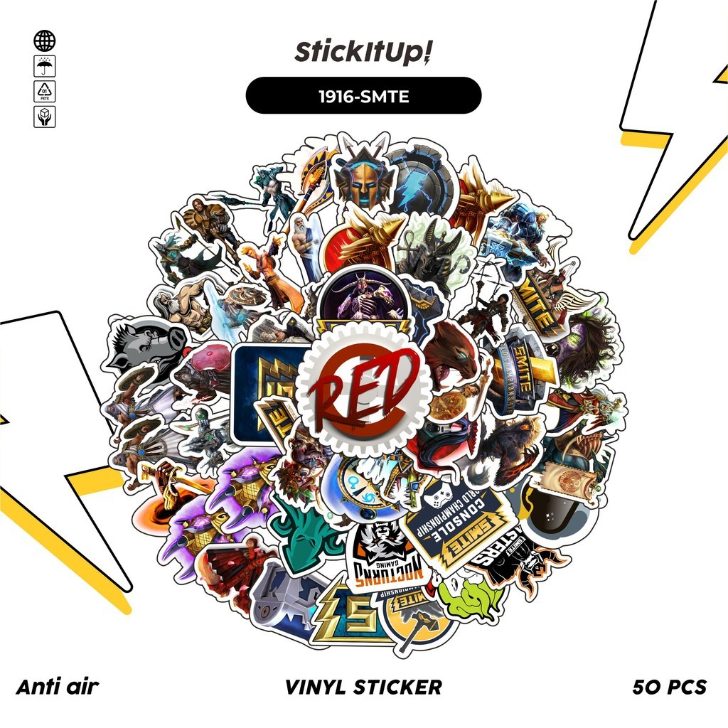 

COD✨ 50 Pcs Stiker GAME SERIES SMITE CHAR MIX 1 Lucu Anti Air Untuk Dekorasi Notebook Sepeda Skateboard Handphone DIY