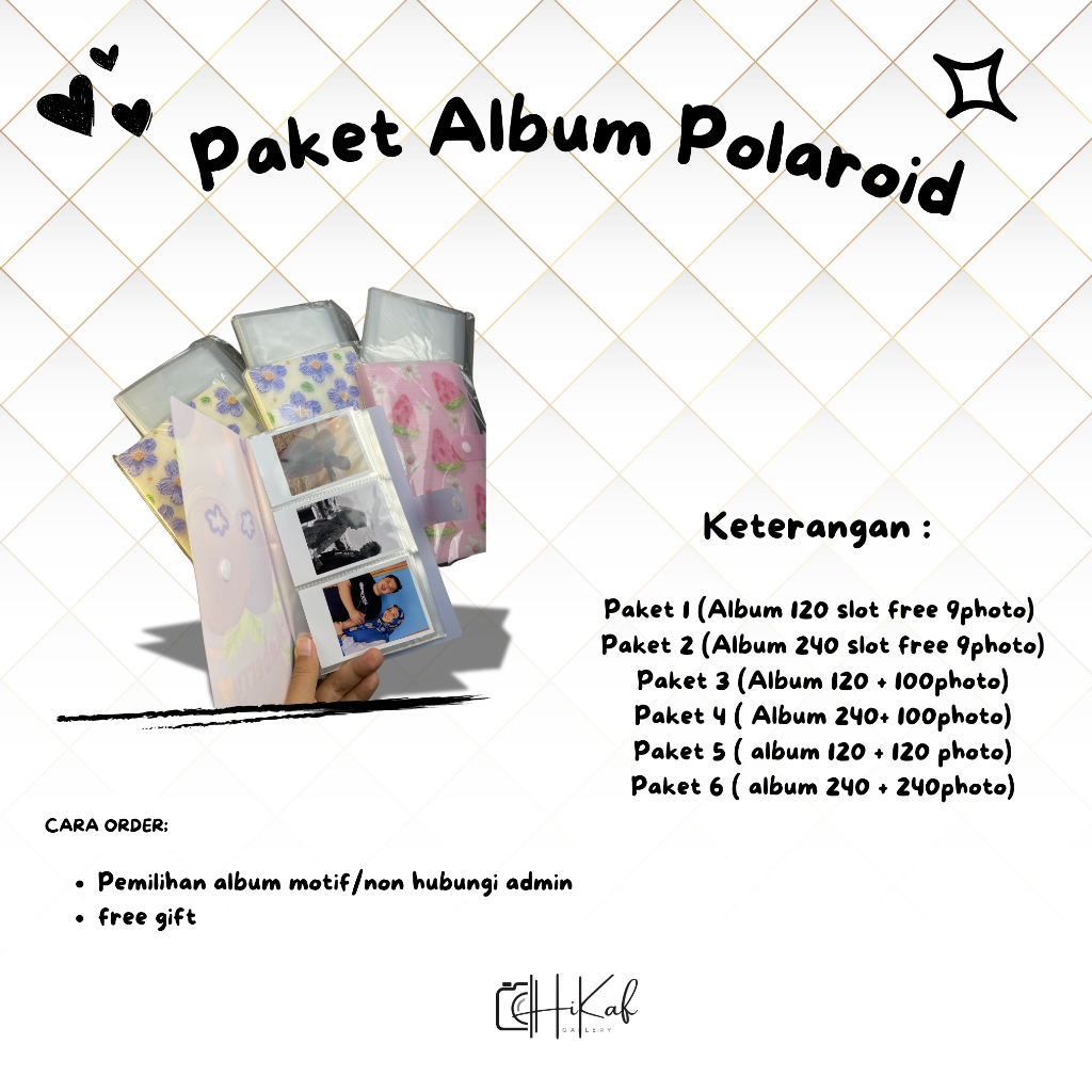 

PAKET ALBUM FREE 9 PHOTO, KUALITAS PREMIUM