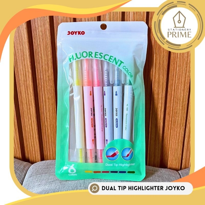 

Highlighter / Penanda Berwarna Fluorescent Joyko 6 Warna HL-100-6