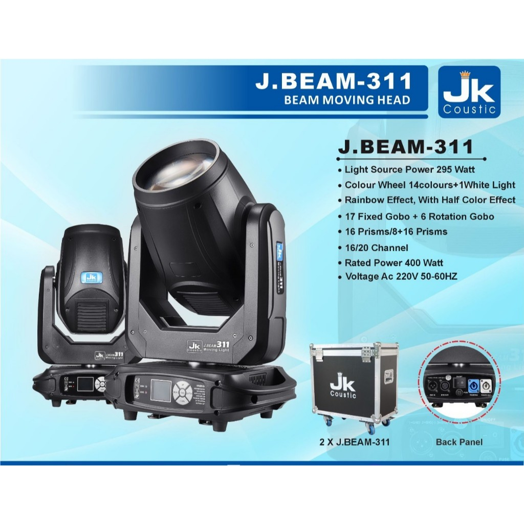 Moving Head Beam 295 w Jk Coustic Beam Moving Head J BEAM 311