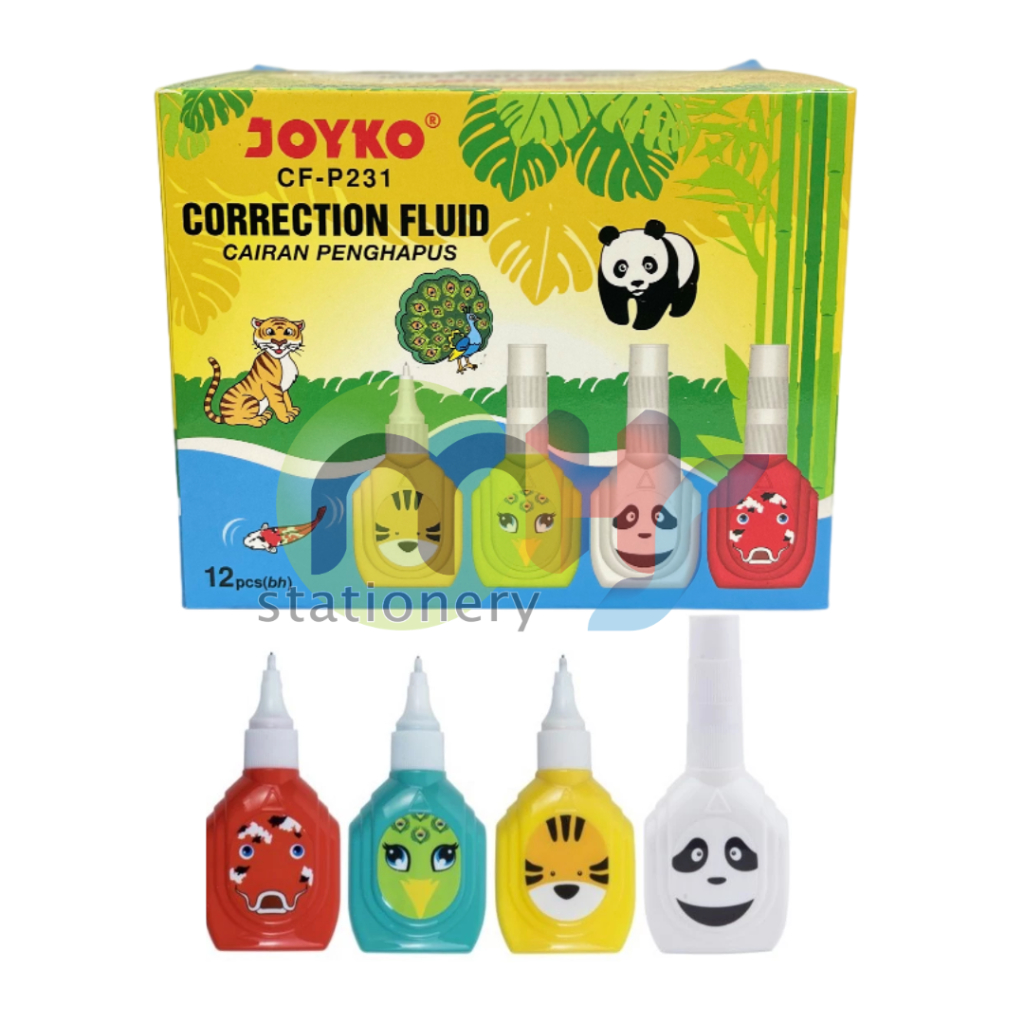 

Correction Fluid / Cairan Koreksi / Penghapus Cair Joyko CF-P231 1 BOX 12 Pcs