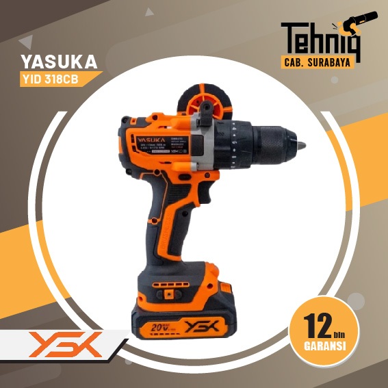 Yasuka YID-318CB Mesin Bor Cordless / Impact Drill Yasuka YID 318 CB