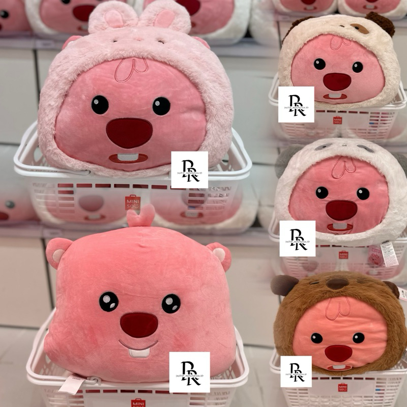 Miniso x Zanmang Loopy - Bantal Loopy Characters Face Collection