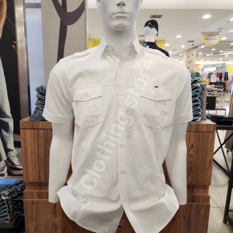 GIANI GRACIO ORIGINAL kemeja pria lengan pendek putih G7190400209