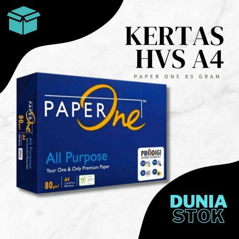 

PaperOne Kertas HVS A4 80gsm Putih