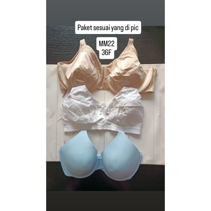 Delaqueen | BRA PAKET PROMO ISI 3 PCS SIZE 36DDD/F