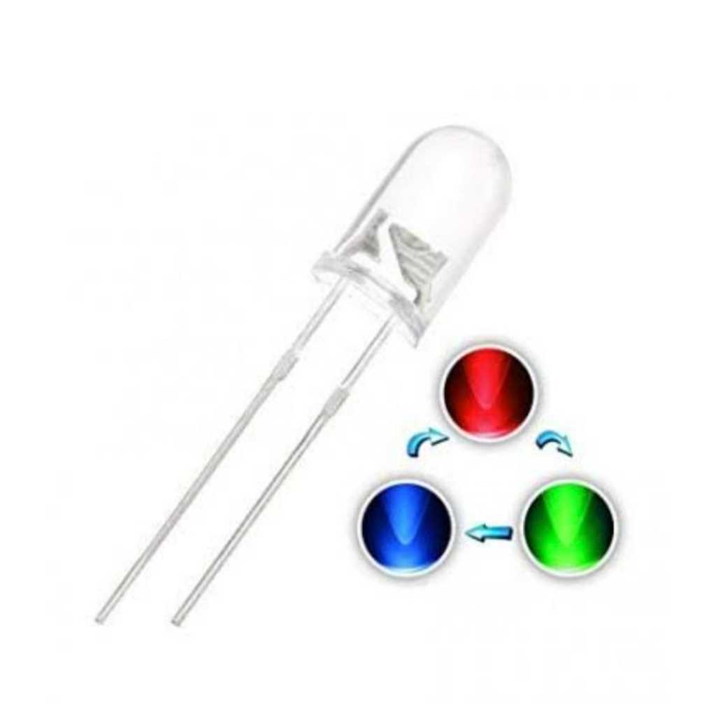 LED 5mm BENING NYALA RGB / LED 5mm BRIGHT CLEAR NYALA RGB / LAMPU LED 5mm