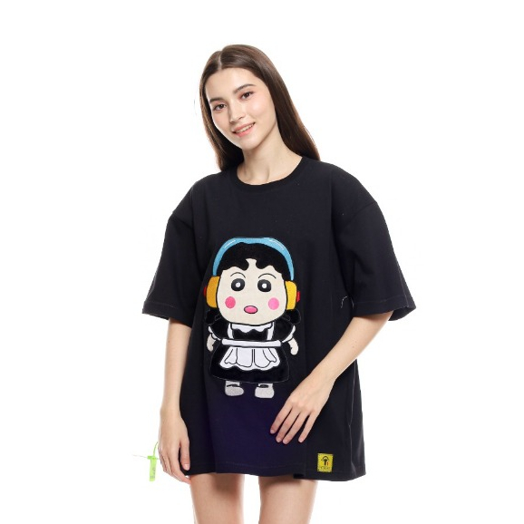 DODDS Oversize T-shirt Unisex - Maid (Black) Ukuran (S-3XL)
