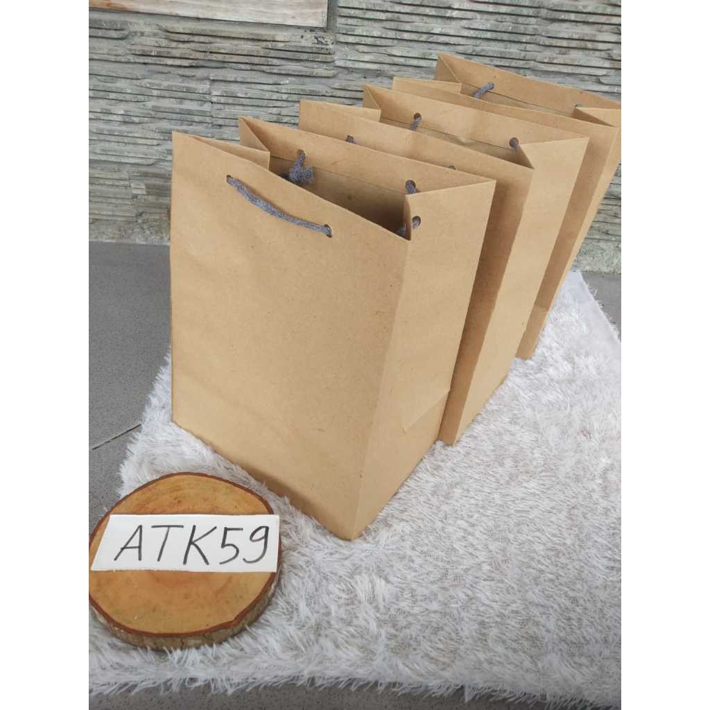 

1 lusin (12 pcs) paper bag kertas/tas hajatan /tas songgong /tas bingkisan