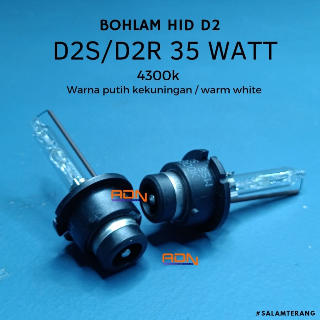 Bohlam Lampu HID Mobil D2 D2S D2R 12V 35W-55W Berkualitas ADN OFFICIAL