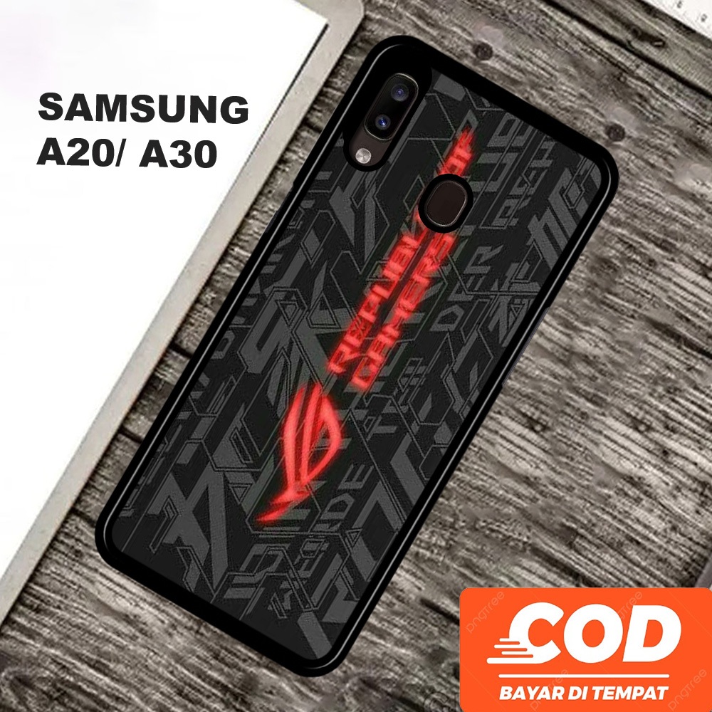 [A13] CASING ROG GAMERS SAMSUNG A20/ A30 CASE HANDPHONE SAMSUNG A20/ A30 CASING GAME VIRAL CASE ROG 