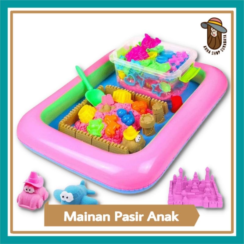 MAINAN PASIR AJAIB/MAINAN PASIR ANAK 1 SET LENGKAP MURAH