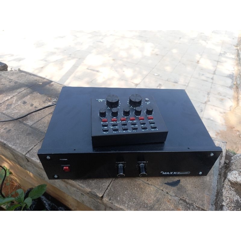 paket power 2 chanel + mixer mini