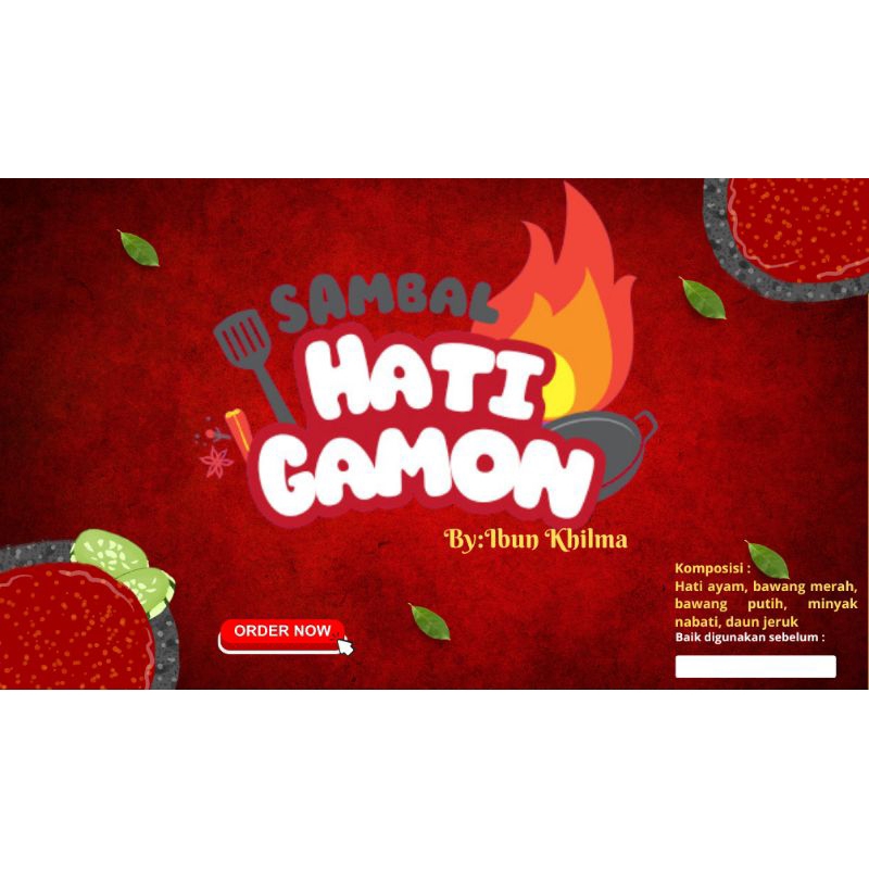 

Sambal Hati Gamon