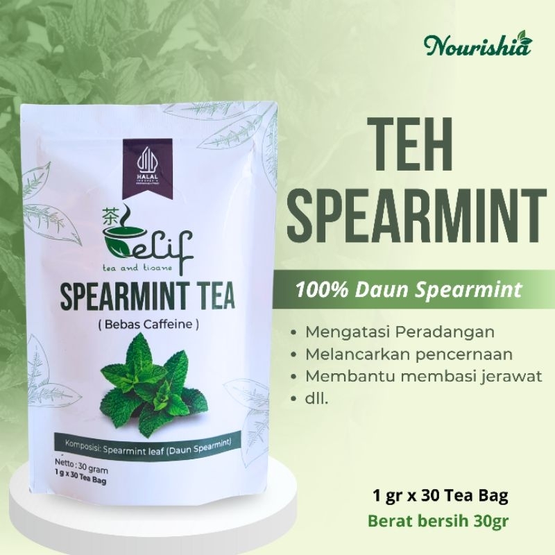 

Spearmint leaf tea 30 tea bags teh spearmint 30 kantong kemasan baru