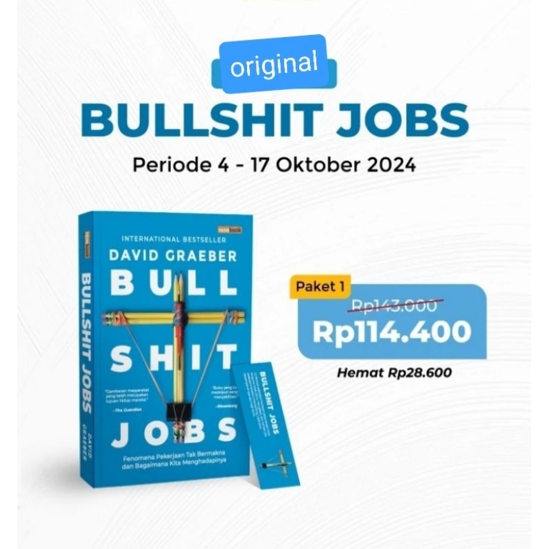 BUKU BULLSHIT JOBS ORIGINAL
