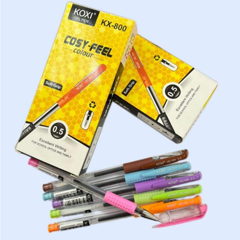 

[1 Kotak] Pulpen Koxi KX-800 Soft Grip / Gel Pen 0.5mm Koxi KX-800 Soft Grip