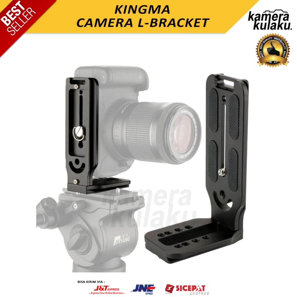 KingMa KM-132C Aluminium L Plate Bracket quick flip kamera Dslr