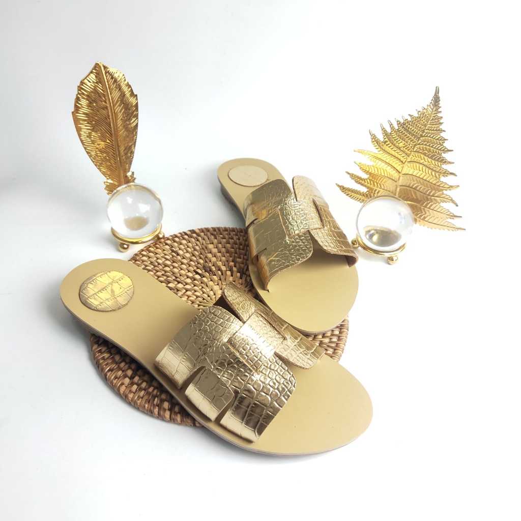 Barbara | Sandal Kulit Wanita Teplek Modis – Fashionable & Tahan Lama