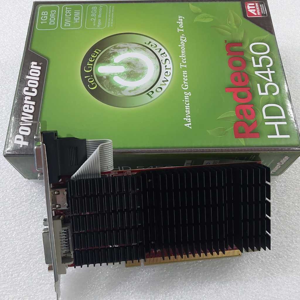vga card pci express AMD RADEON HD 5450 1GB DDR3 64BIT murah LIKENEW dus HDMI