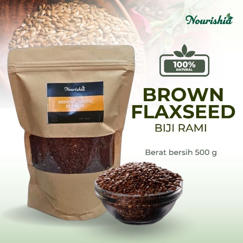 

Brown Flaxseed Flexseed 500gr / Biji Rami 500gr
