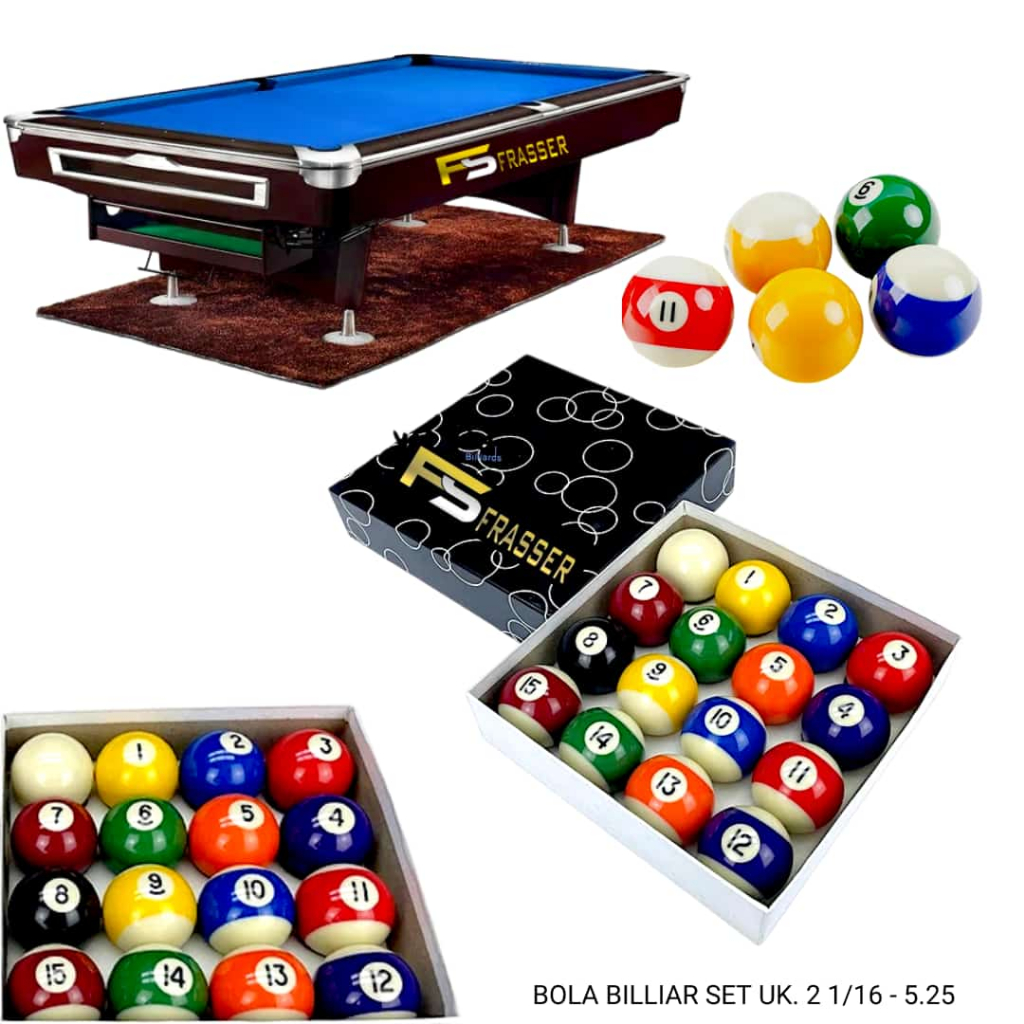 Frasser Bola Biliar / Bola Billiard / Bola Bilyar Premium / Bola Belgi / Bola Premier Belgium Tourna