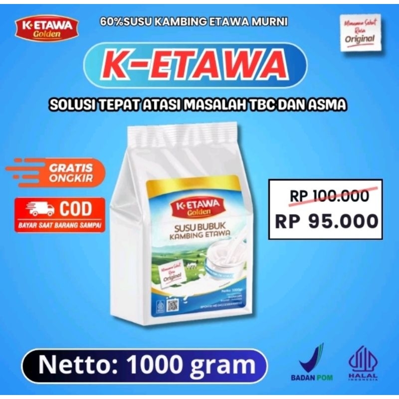 

K-Etawa susu kambing etawa 1kg murni original