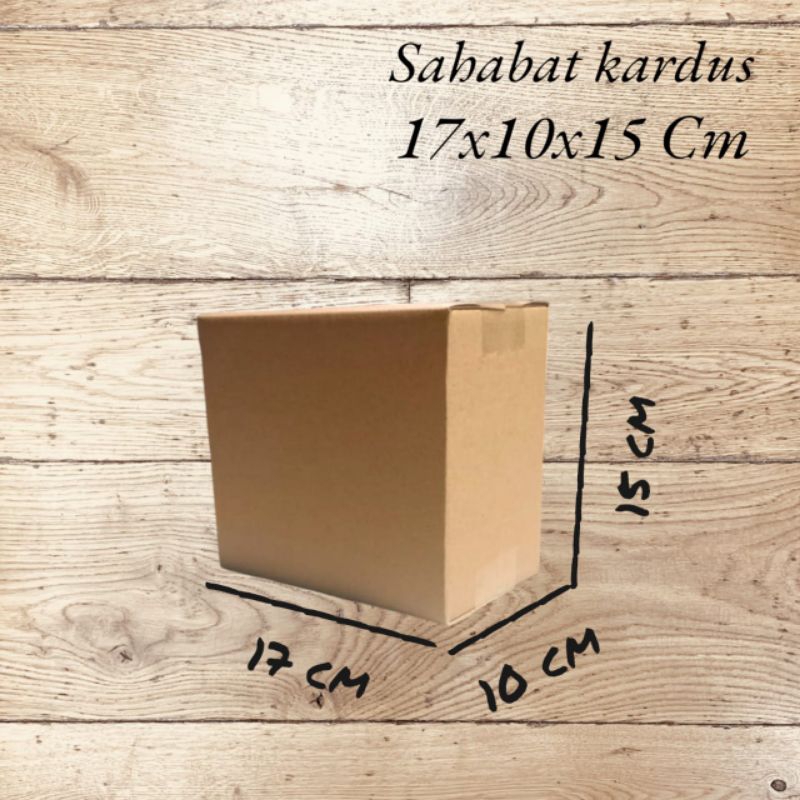 

kardus box Ukuran 17x10x15 cm single wall polos