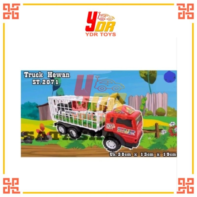 MAINAN ANAK MOBIL BAWA BINATANG MAINAN MOBIL TRUK ANGKUT HEWAN ST2071