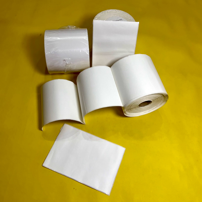 

Kertas Thermal Sticker 100 x 150 mm Label Printer Resi Barcode kertas resi label bercode per pcs ecobonekaindo