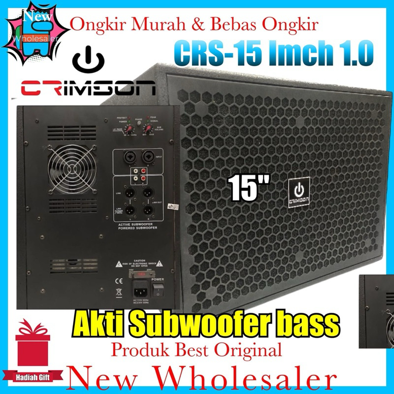 Subwoofer speaker 15 inch Crimson crs15 1.0 new original garansi resmi super bass