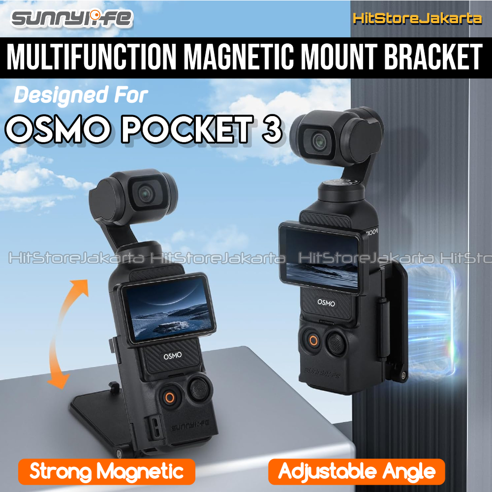 Sunnylife Magnetic TableTop Bracket For DJI Osmo Pocket 3 Multifunction Magnetic Base Mount Dudukan 