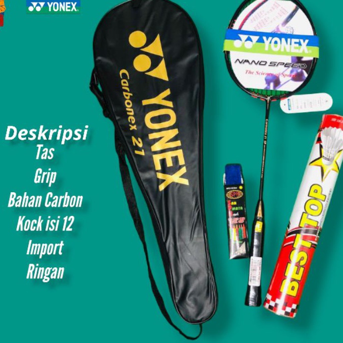 Terlaris Cod Raket Bton Carbonex 21 SP Gratis griptas