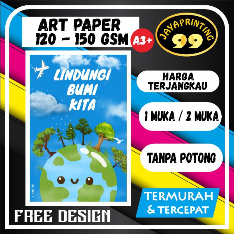 Cetak Termurah PRINT Art PAPER Cetak Brosur, Kupon, Ticket Dll