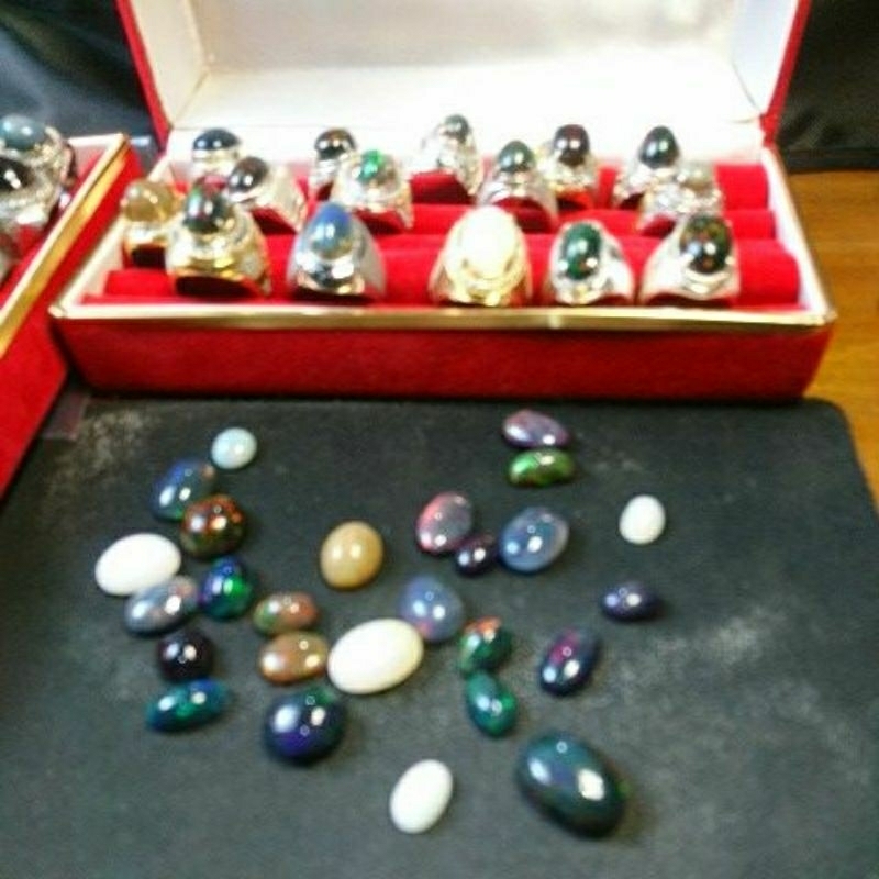 Batu Akik Natural Black Opal Afrika