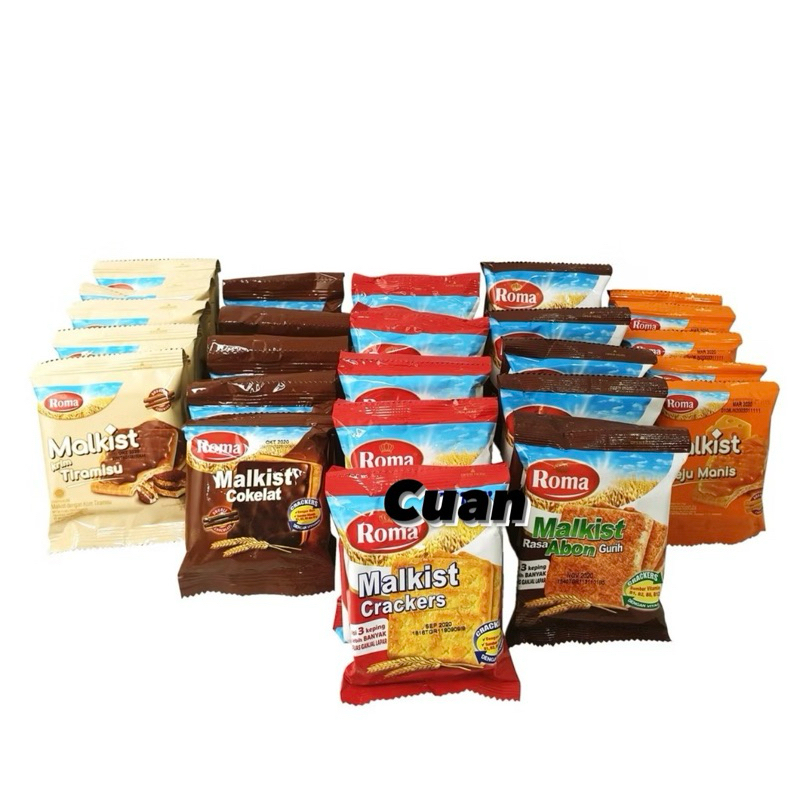 

Roma Malkist Renceng isi 10 All Varian Rasa Cokelat Keju Abon