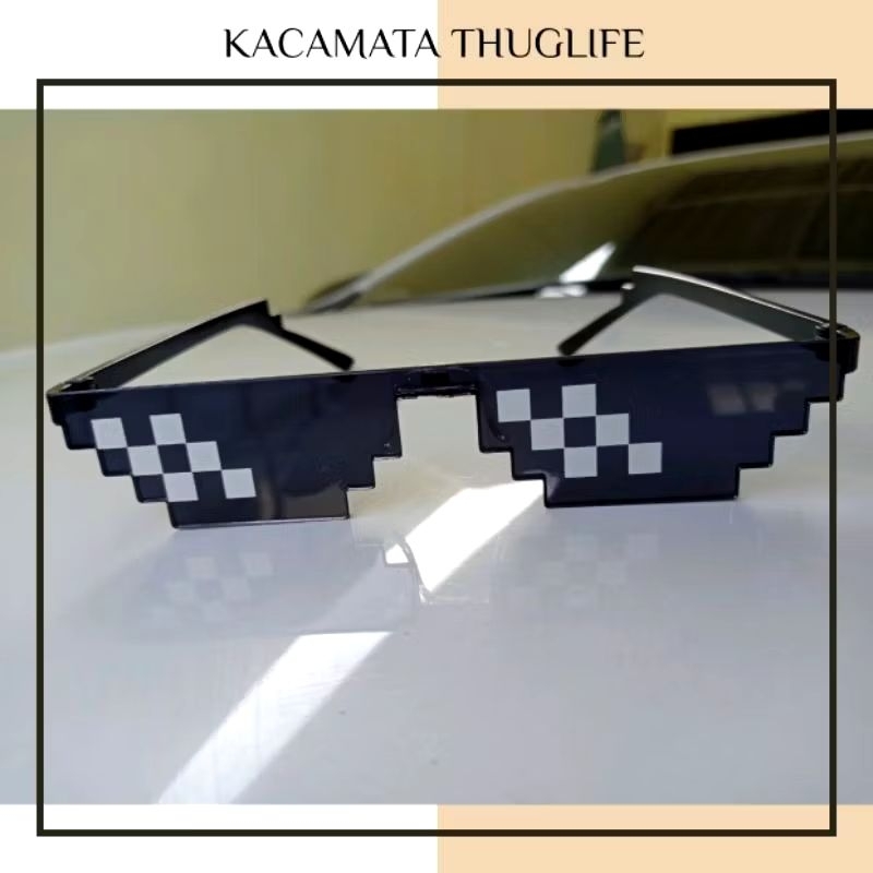 Kacamata Pixel KACAMATA JAMAN NOW / KACAMATA THUG LIFE 8 BIT BEST SELLER