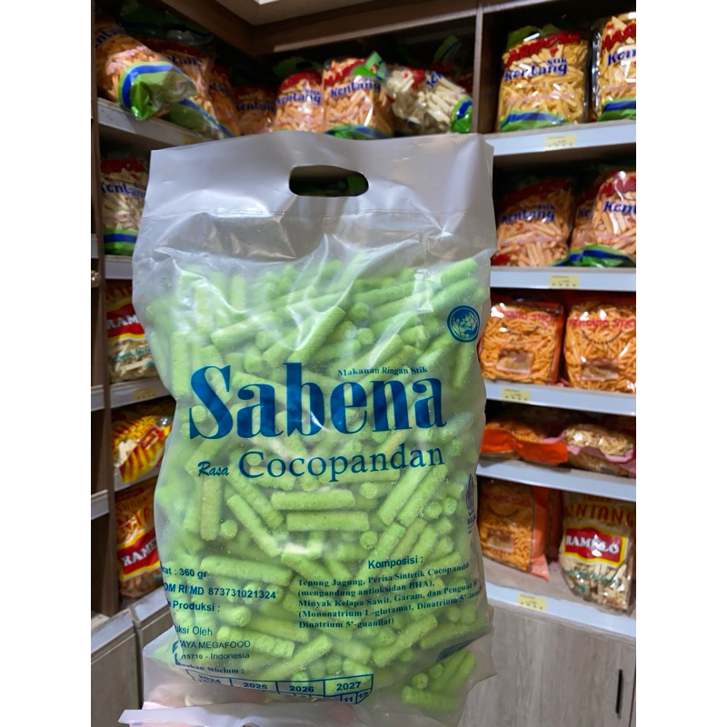 

Sabena Stik Cocopandan / Sabena Jumbo / Snack Cocopandan / Jumbo 360gr