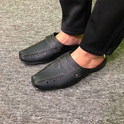 Sepatu Sandal Pria Casual Terbaru 100% Kulit Sapi Asli - Sepatu Sandal Pria Dewasa Formal Bustong Ku