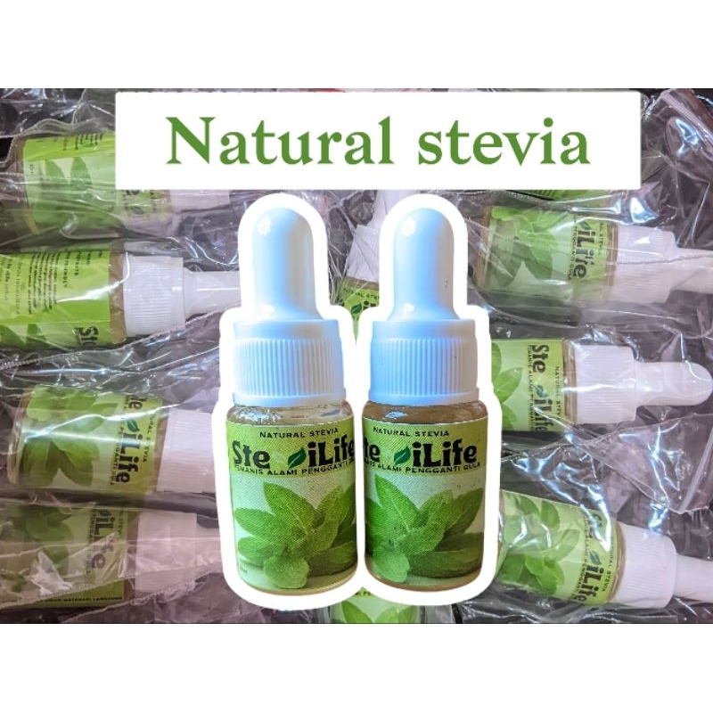 

stevilife stevia tetes sweetener murni, pemanis alami pengganti gula nol kalori, cair 10ml