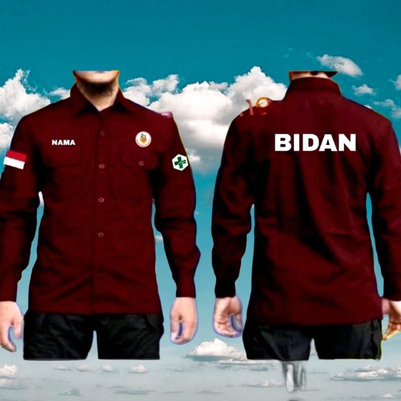 kemeja bidan seragam bidan pdh bidan baju bidan pakaian dinas bidan kemeja kerja bidan pdh kerja bid