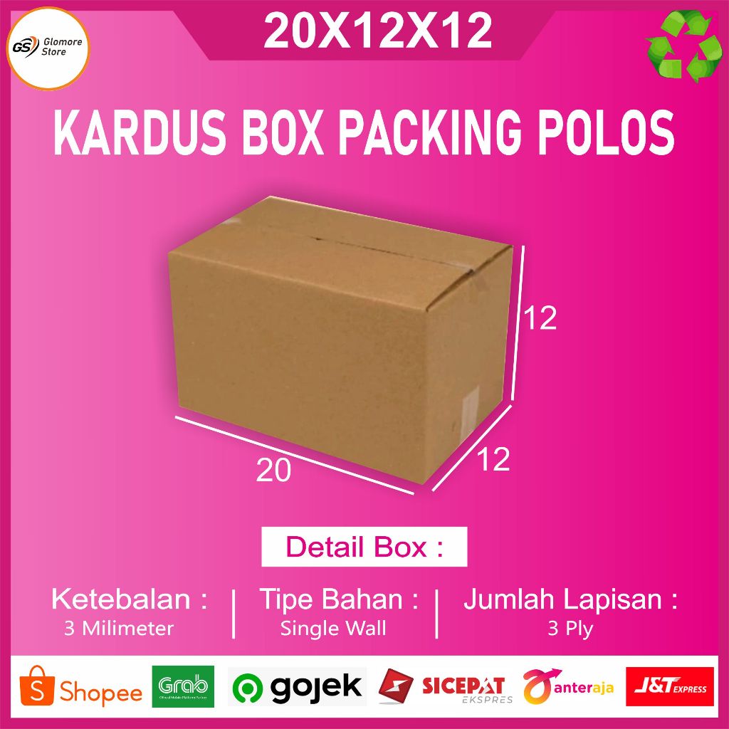 

KARDUS PACKING POLOS Uk. 20X12X12 CM