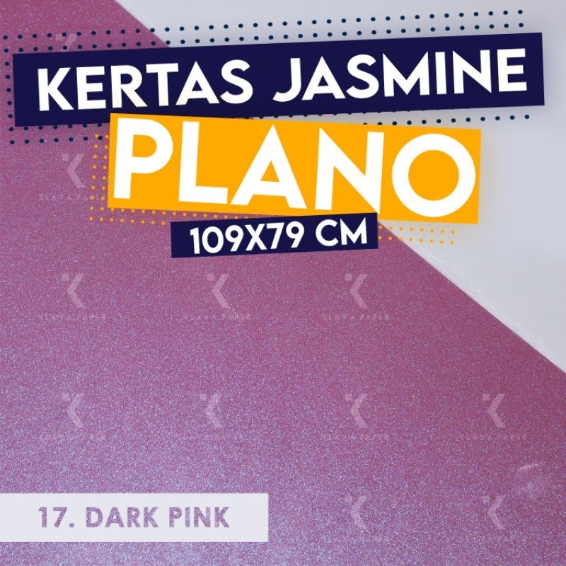 

Kertas Jasmine Plano 109x79cm 220gsm DARK PINK Paper Flower Undangan