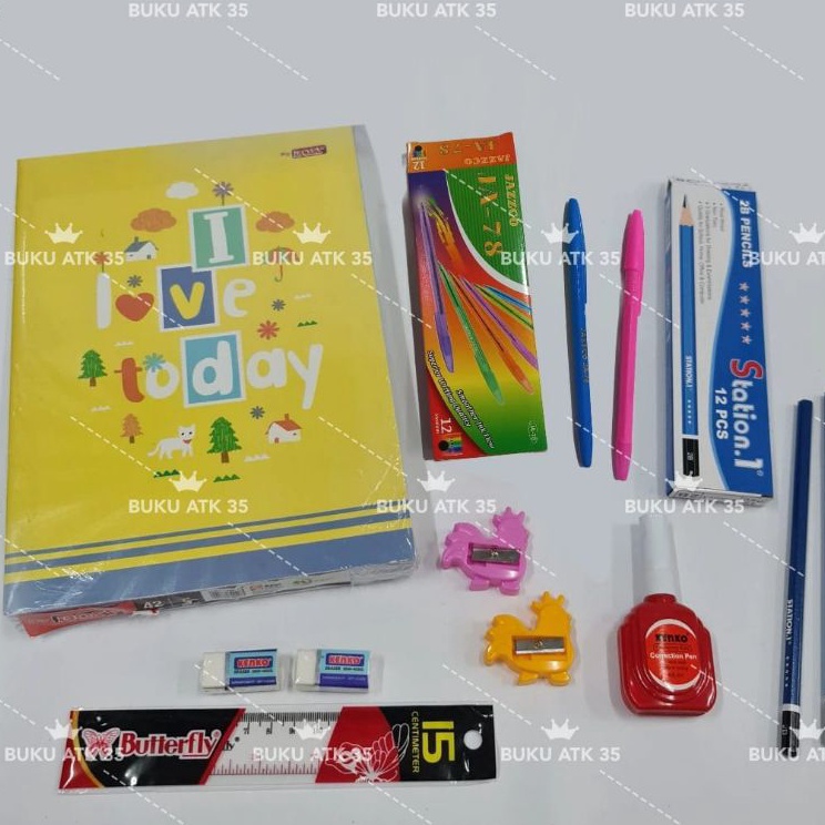 

New Limited PROMO MURAH Paket Alat Tulis Set LENGKAP buku BIG BOSS 42